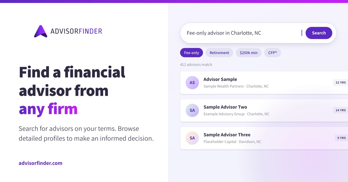 Financial Advisor & Firm Directory | AdvisorFinder